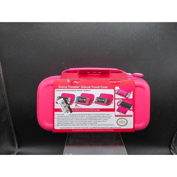 Nintendo Switch Game Traveler Deluxe Travel Case Princess Peach ShowTime Pink Ha - Picture 5 of 7
